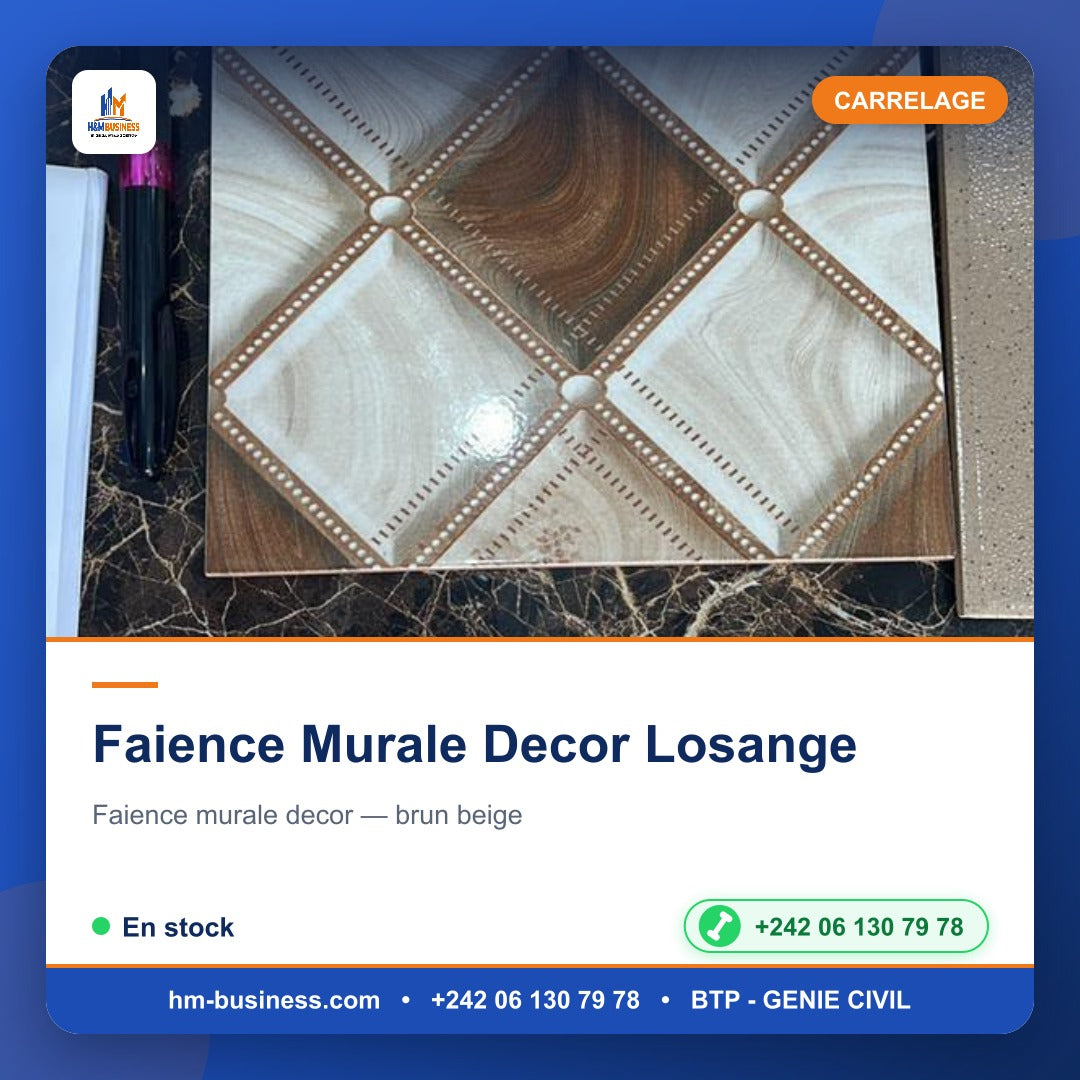 Faience Murale Decor Losange