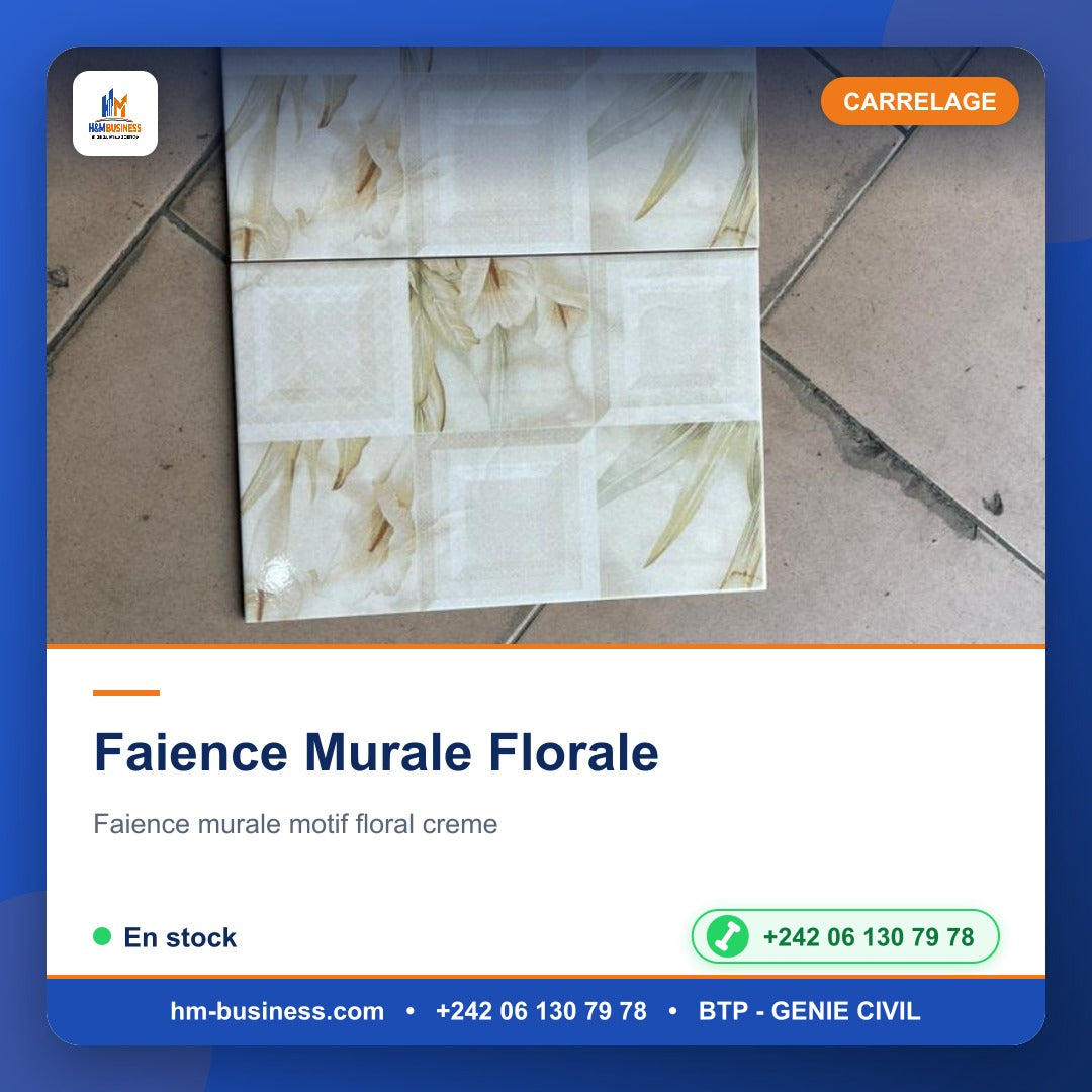 Faience Murale Florale