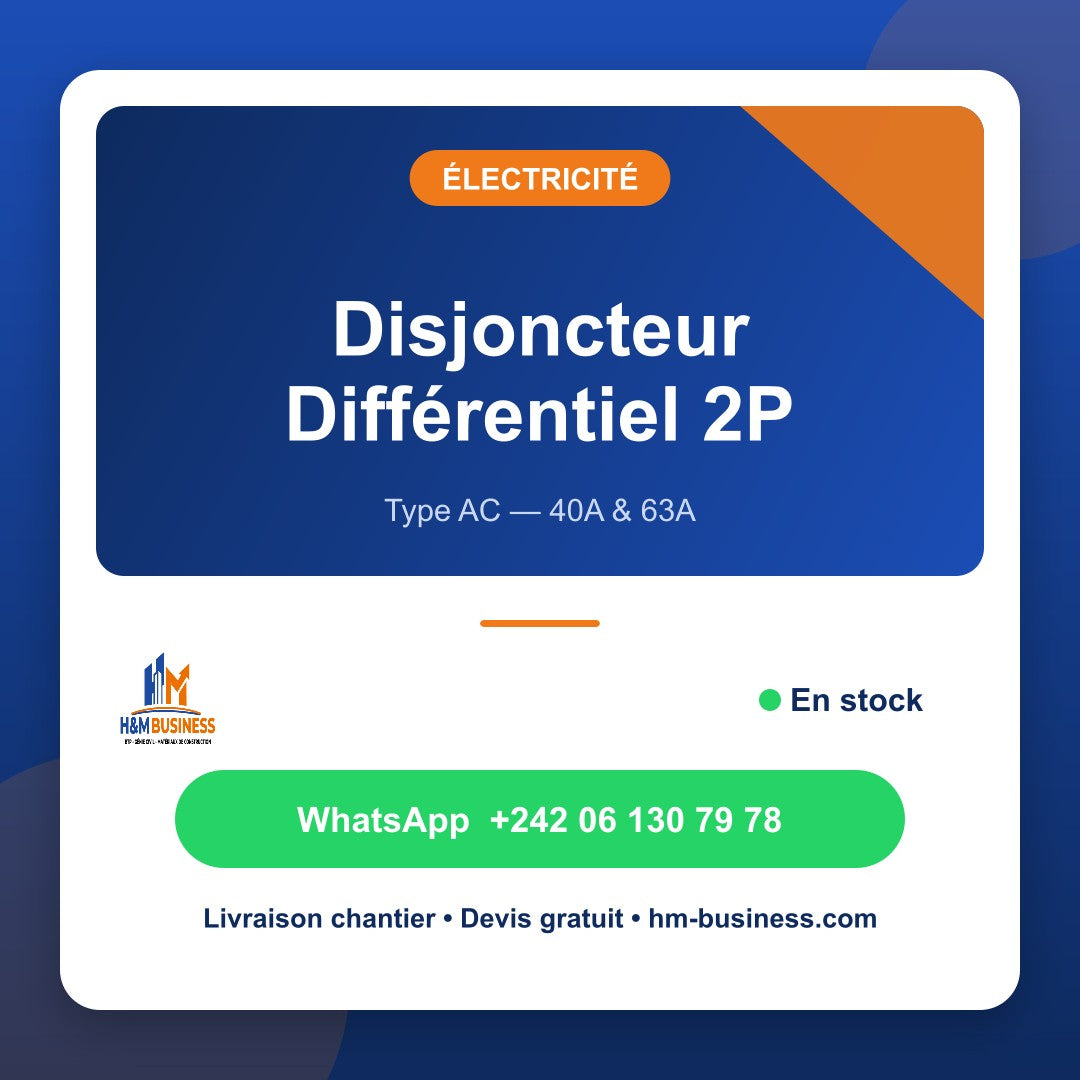 Disjoncteur Différentiel 2P Type AC