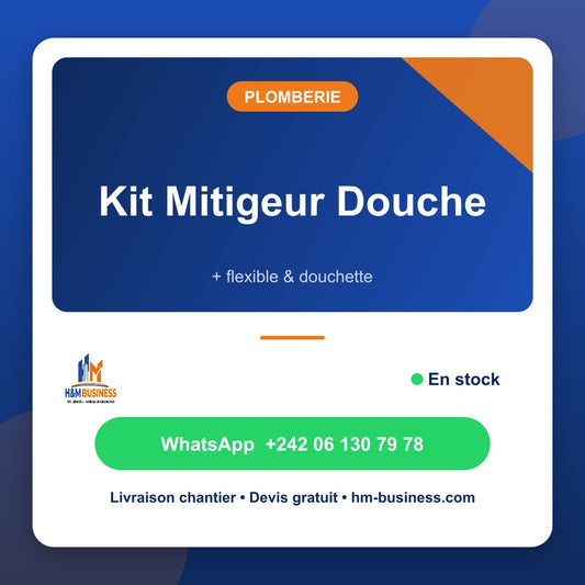 Kit Mitigeur Douche + Flexible