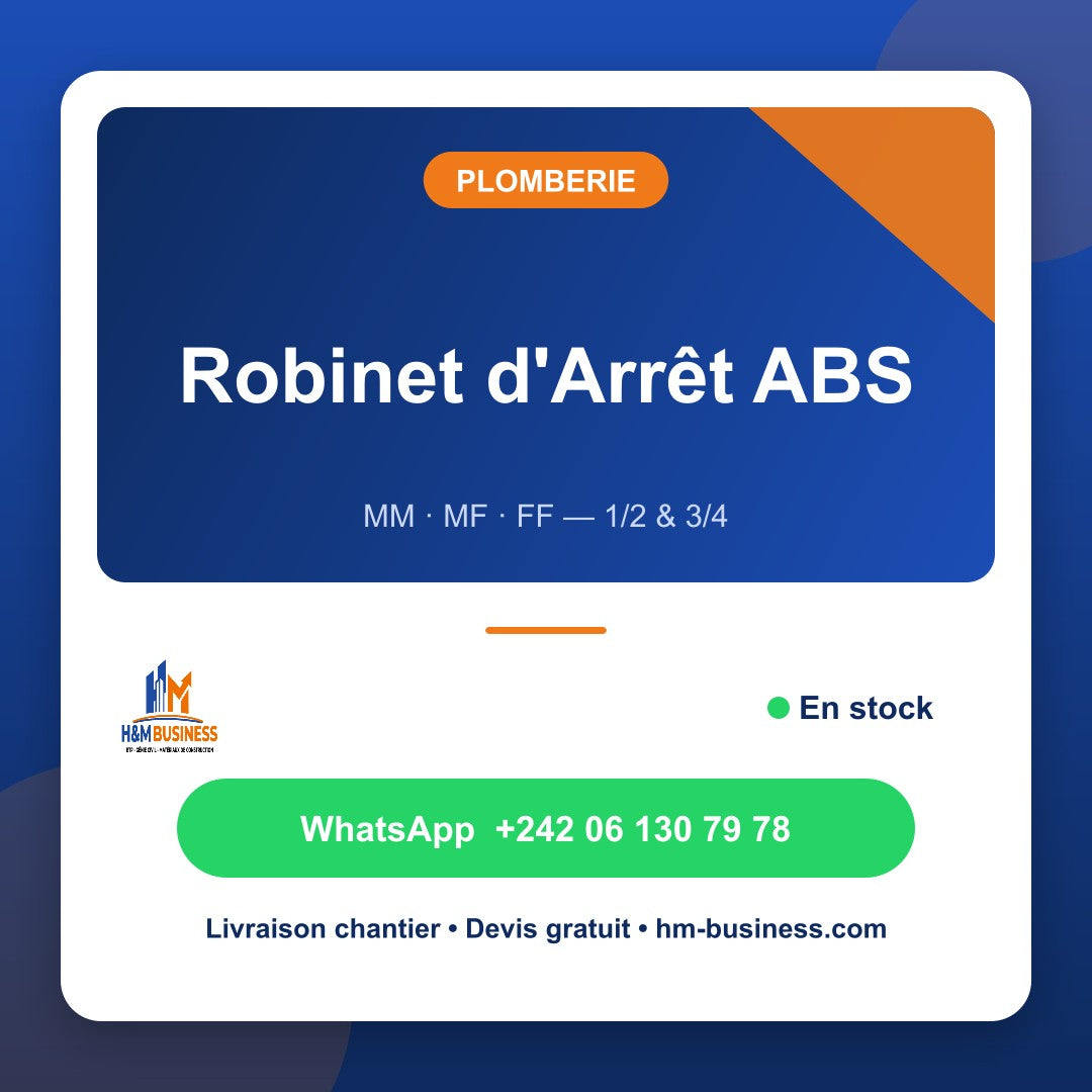 Robinet d'Arrêt à Boisseau (ABS)