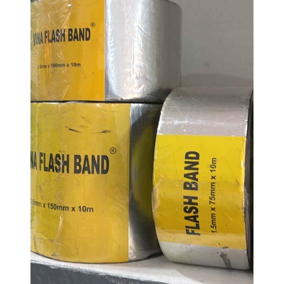 Rouleaux de Flash Band, bande d'étanchéité autocollante aluminium, 1,5 mm x 10 m