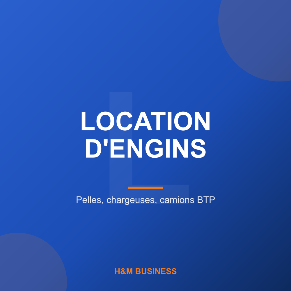Location d'engins BTP